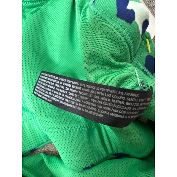 One-Shoulder Green & Blue Leopard Sports Bra By All In Motion Womens Size Small - Picture 7 of 7